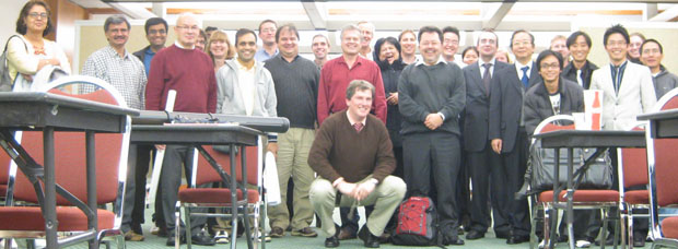 Group photo at the Biaxial Nematic Liquid Crystal Symposium, Kent State, October 2008 - image.