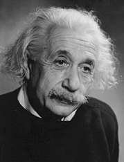 Photo of Albert Einstein, whose work is a key part of all our physics programs - image.